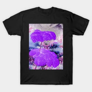 Purple Yarrow-Available As Art Prints-Mugs,Cases,Duvets,T Shirts,Stickers,etc T-Shirt